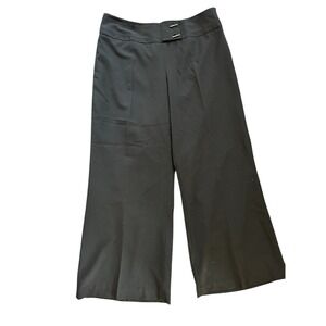 Lane Bryant Wide Leg Black Dress Pants, Toggle Buttons SZ 18